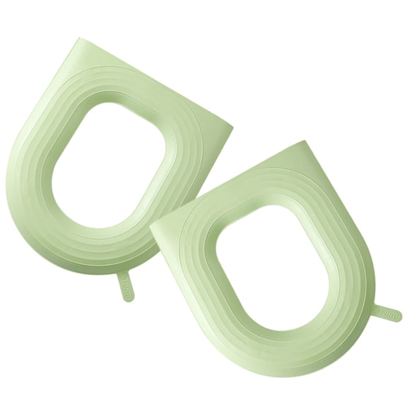 VERDANVERSE Toilet Seat Cushion for Elderly Green EVA 2Pcs 16.5X14.8X7In