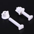 thumbnail image 4 of 6Pcs Plastic Toilet Seat Hinge Bolt Screw with Nuts and Washers Set (Gasket Color for Random), 4 of 4