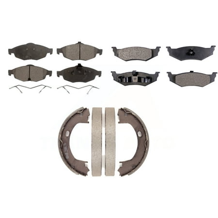 Transit Auto - Front Rear Ceramic Brake Pads And Parking Shoes Kit For ...