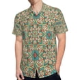thumbnail image 4 of High Quality Hawaiian Shirts for Men Short Sleeve Aloha Beach Shirt Floral Summer Casual Button Down Shirts Blouses XWYE7Q, 4 of 7