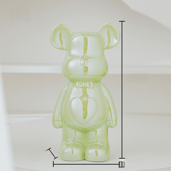 17/27/cm Aesthetic Bear brick Ceramic Staute Teddy Bear decor action figure Sculptures Ornament for room Home Decoration Crafts,Bear ornaments,27CM