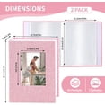 2 Pack Photo Album 4x6, Linen Cover Photo Book, Small Photo Album Book ...