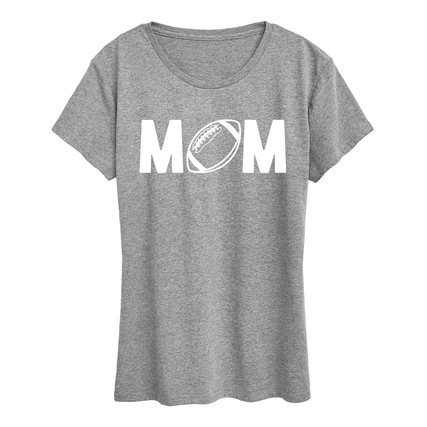 Instant Message - Mom Football Short Sleeve Graphic T-Shirt