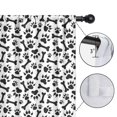 thumbnail image 4 of Blackout Kids Curtains,Paw Prints and Bones Childrens Insulated Curtains Set Of 2,Bedroom Essentials,Toddler Room Decor 42x54in(106x137cm), 4 of 4