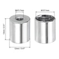 thumbnail image 2 of Unique Bargains Round Coupling Nut M10 to M4 Adapter Screw Thread Convert Sleeve Connector Rod Bar Stud Tube Nut Silver 10 Pack, 2 of 4