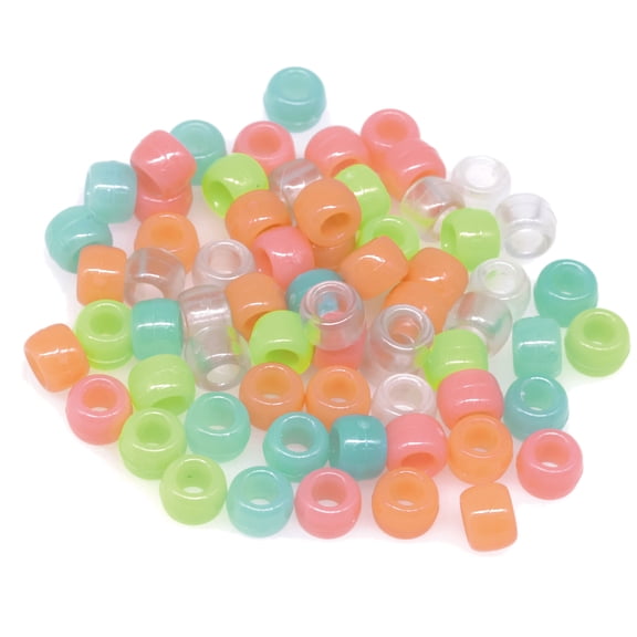 12 Packs: 280 ct. (3,360 total) Glow in the Dark Pony Beads by Creatology - 6mm x 9mm