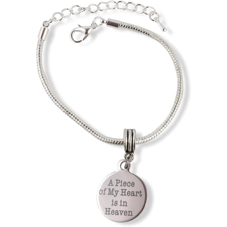 A Piece My Heart Bracelet | Stainless Steel Snake Chain Charm Bracelet