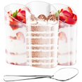 thumbnail image 1 of 50Pcs Dessert Cups with Spoons 80ML/2.7oz Slanted  Appetizer Cup Mini Clear Parfait Cups Reusable Plastic Mousse Cup Stackable Puddings Serving Cup for Home Party Dessert, 1 of 11