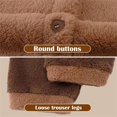 thumbnail image 6 of TEVEQ Unisex Capybara Costume Warm Flannel Cute Animal One-Piece Pajamas Oversized Hoodie, Halloween Christmas Sleepwear Jumpsuit Pajamas Brown Warm Flannel Capybara Pajamas for Christmas Brown L, 6 of 6
