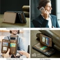 thumbnail image 4 of Feishell for Google Pixel 8 Pro Case with Card Holder, Wallet Case for Women Men with RFID Blocking, Durable PU Leather Kickstand Magnetic Clasp Shockproof Phone Case,Brown, 4 of 9