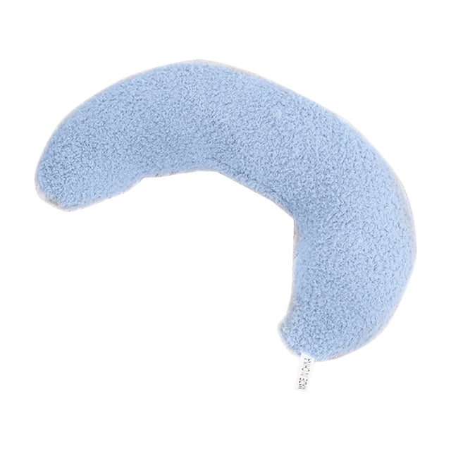 Mom's Best Almohada calmante con forma de media luna para gatos y perros, suave y cómoda.