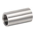 thumbnail image 1 of Unique Bargains Raccord Droit en Acier Inoxydable Filetage Femelle G1/2 50mm, 1 of 5