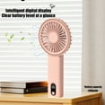 thumbnail image 6 of Mouliraty Portable Handheld Fan, Built-in 2000mAh Battery, 4 Adjustable Wind Speed, Real-time Power Display, USB Charging, Foldable Fan with Mobile Power Source, 6 of 8