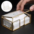 thumbnail image 4 of Desktop Business Card Holder Display Organizer Storage Box 10.5x7.5x4.5cm, 4 of 8