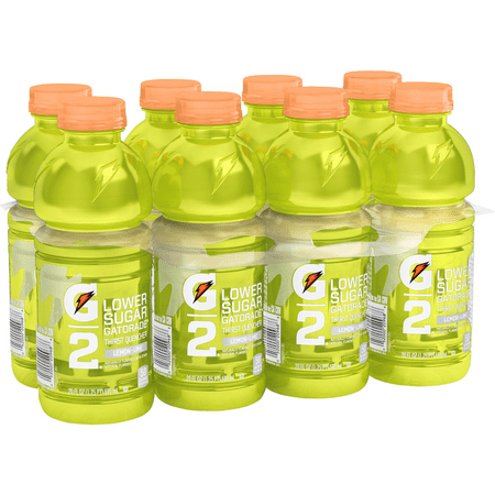 G2 Lower Sugar Gatorade Thirst Quencher Sports Drink, Lemon-Lime, 20 Fl Oz, 8 Count