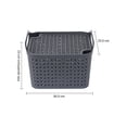 thumbnail image 4 of Cesta Apilable Mediana Azul AGBOX | Multiusos, Organiza tu Hogar | Resistente y Duradera, 4 of 5