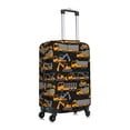 thumbnail image 3 of Uemuo Yellow Excavator Printed Washable Luggage Cover - Fashion Suitcase Protector Fits 18-32 Inch Luggage -Small, 3 of 9