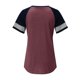 thumbnail image 5 of Camiseta informal de manga corta con cuello redondo y estampado para mujer, 5 of 5