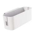 thumbnail image 4 of Organizador de almacenamiento para mesita de noche, bolsa colgante para cama, revistero, contenedor con doble gancho Blanco, 4 of 9