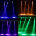 thumbnail image 4 of DJ Lights Beam Moving Head LED RGBW Gobo Pattern Spot Light Rotating KTV Nightclub Disco Party Lights Sound Activated Stage Lighting, 4 of 7