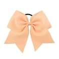 thumbnail image 1 of VONKY Large Hair Band Bow Knot Stretchy Rubber Decorative Snag Free Ponytail Holder Hairs Rope Elastics Bobbles Seamless Scrunchies Light Pink, 1 of 6