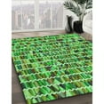 thumbnail image 3 of Ahgly Company Machine Washable Indoor Square Transitional Green Area Rugs, 8' Square, 3 of 7