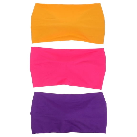 Hemobllo 3-Pack Girls Sports Headbands in Assorted Colors, Comfortable and Stylish for Outdoor Activities, Exercise, and Fitness