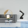 thumbnail image 2 of Estatua de bola de cristal con forma de escalera, escultura de libro, figura de resina y hierro, ideal para decoración del hogar y la oficina, regalo., 2 of 8