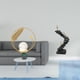 thumbnail image 2 of Escultura de bola de cristal, figura de metal, adorno de escritorio, estatua, soporte para pasillo, chimenea, dormitorio, sala de estar, oficina, esca, 2 of 8