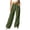 Green, variant on Corduroy Wide Leg Pants Women High Waist Drawstring Loose Casual Soft Daily Long Trousers with Side Pockets Light Blue XL