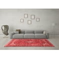 thumbnail image 3 of Ahgly Company Indoor Square Medallion Red Traditional Area Rugs, 8' Square, 3 of 4