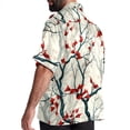 thumbnail image 3 of Tree Men's Casual Hawaiian Button Down Short Sleeve Summer Beach Printed Shirt, 3 of 6