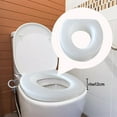 thumbnail image 3 of Raised Toilet Seat Assist Device Suitable for Elderly Disabled High quality white, 3 of 8