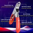 thumbnail image 4 of Dog Cat Nail Clippers, Professional Pet Claw Trimmer, Free Nail File, Stainless Steel Razor Sharp Blade Dog Toes Cutter Grooming Tools for Small Medium Large Animal Pets Red, 4 of 8