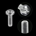thumbnail image 4 of Unique Bargains M6x25mm Plastic Phillips Bolts PC Pan Head Machine Screws Transparent 20 Pack, 4 of 5