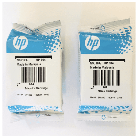 HP 664 inks pair color black