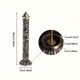 thumbnail image 4 of Quemador de incienso vertical con relieve de dragón y fénix de metal de estilo antiguo, artesanía decorativa tallada hueca for salón de té, 4 of 4