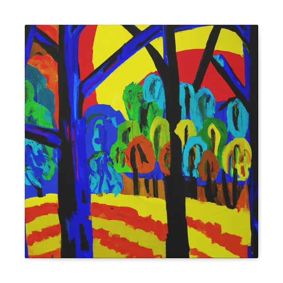 Forest in Fauve Hue - Canvas