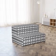 thumbnail image 4 of Abstract Foldable Mattress, Simplistic Classic Print, 74.8" x 35.4", Charcoal Grey White, by Ambesonne, 4 of 6