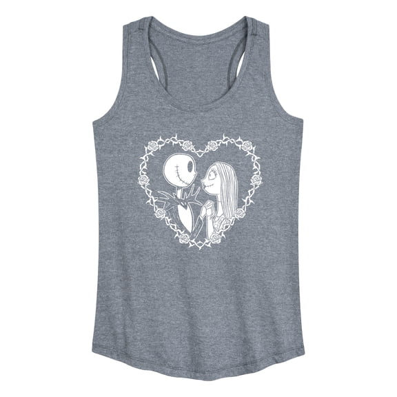 The Nightmare Before Christmas - Jack Sally Heart - Women's Racerback Tank Top