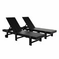 thumbnail image 2 of Modern Poly Reclining Chaise Lounge With Wheels (Set Of 2), Black, 2 of 4