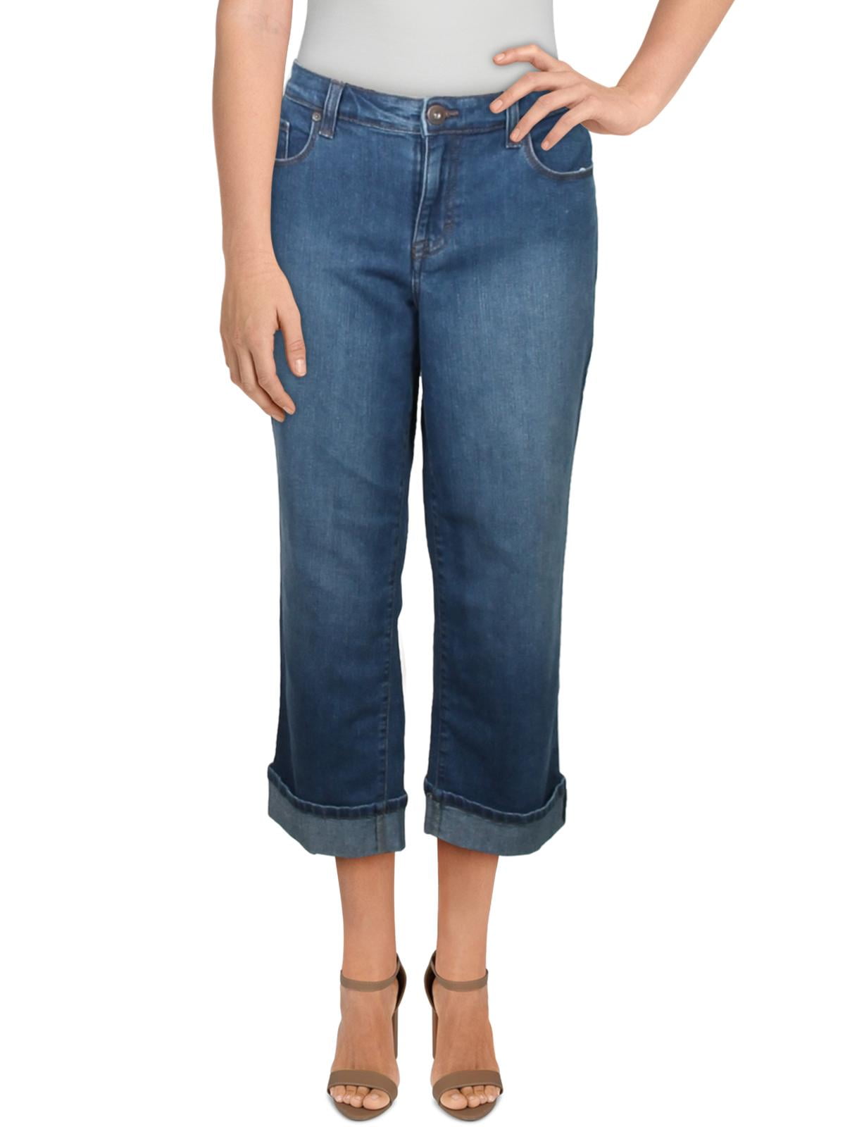 Style & Co. Womens Denim Curvy Capri Jeans