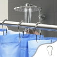 thumbnail image 3 of Shower Curtain Hooks Rings for Bathroom - 6 Pcs Stainless Steel, 3 of 5
