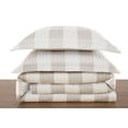 thumbnail image 6 of Truly Soft Everyday Buffalo Plaid 100% Microfiber Polyester  3 Piece King Quilt Set in Khaki, All Season, Adult Size, OEKO-TEX Certified, 6 of 9