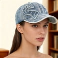 thumbnail image 2 of MEICHEN Distressed Baseball Cap for Men Trendy Solid Comfortable Dad Hat Men's Trucker Hat, 2 of 6