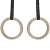 ProsourceFit Wooden Gymnastics Rings with Straps for CrossFit