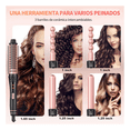 thumbnail image 2 of Juego de varita rizadora de pelo 3 en 1 Malubero Rosa, 2 of 5