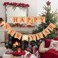 thumbnail image 4 of Soimiss New Year Banner Kit Red Burlap 1 Set For Party Decoration, 4 of 8