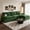 Green, variant on DoMaDing 108" L Shaped Modular Sectional Cloud Sofa, Sofa Couch for Living Room, Comfortable Couch with Modular Design, Sturdy Frame, Dark Gray