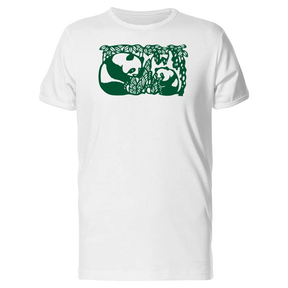 Chinese Pandas Eating Bamboo Tee Men's -Image by Shutterstock